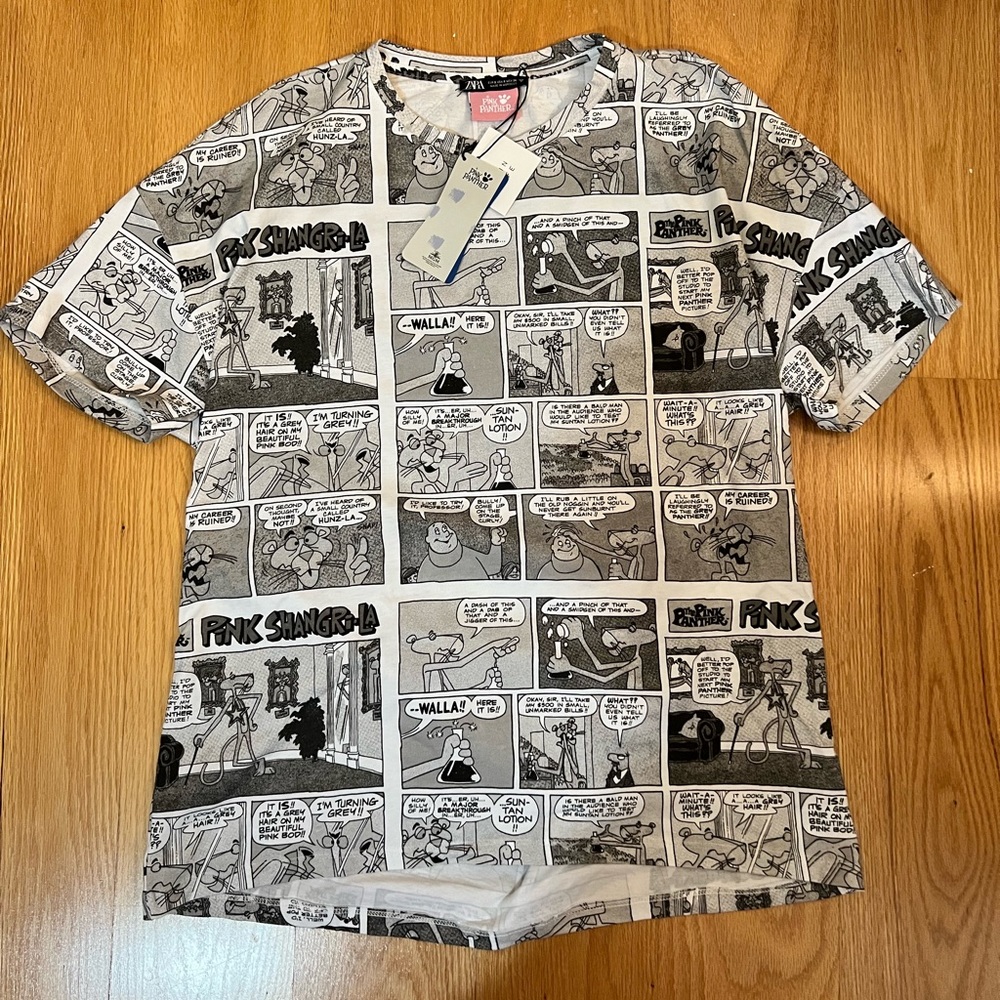 Zara X Pink Panther Limited Edition T-shirt